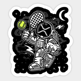 Astronaut Tennis Ripple XRP Coin To The Moon Crypto Token Cryptocurrency Blockchain Wallet Birthday Gift For Men Women Kids Sticker